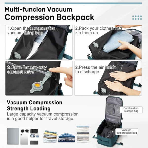 Aridia Vacuum Backpack® – Space-Saving Travel Bag Aridia